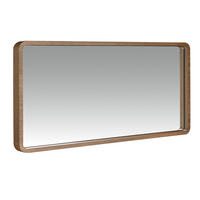 WANDSPIEGEL Walnuss 100/50/7 cm - Walnussfarben, Holz (100/7/50cm) - ANGEL CERDA
