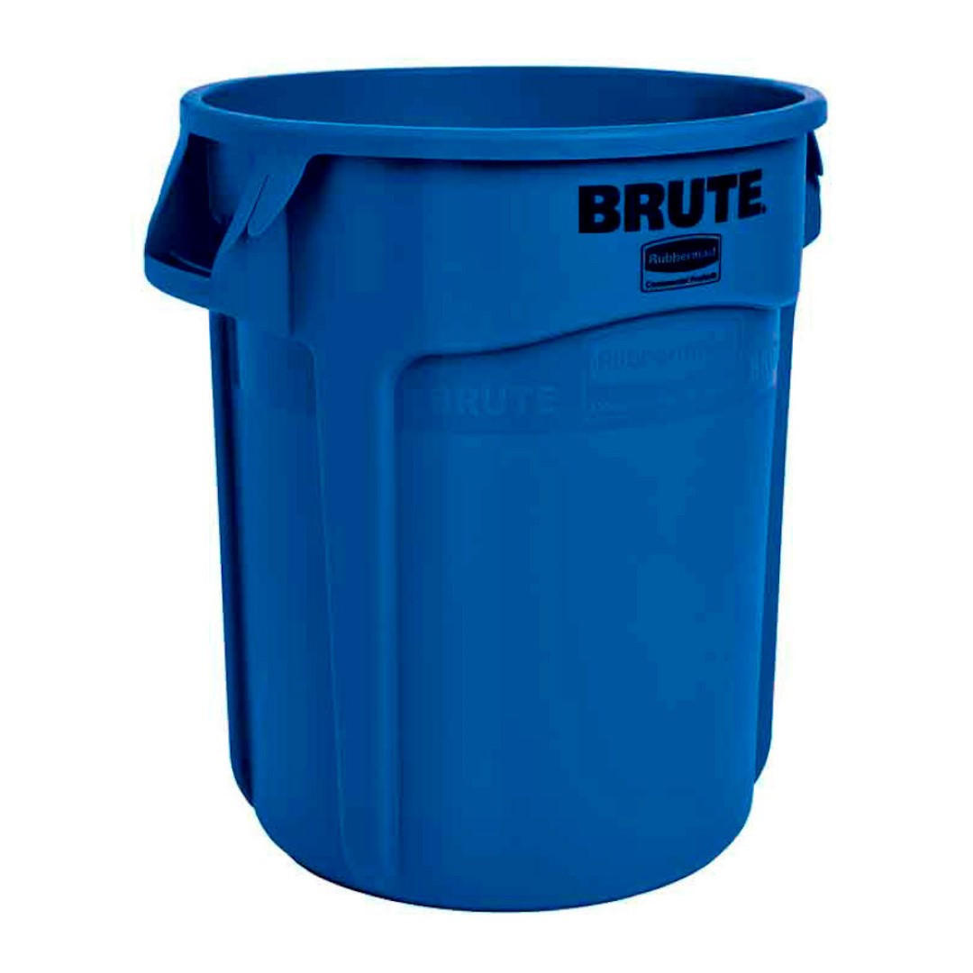MÜLLEIMER 75,7 Liter 58,1x49,5 cm Kunststoff Blau - Blau, Metall (49.5/58.1/49.5cm) - PROREGAL