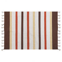 TEPPICH geflochten Hisarli 230/160 cm - Braun, Textil (160/230cm) - Beliani