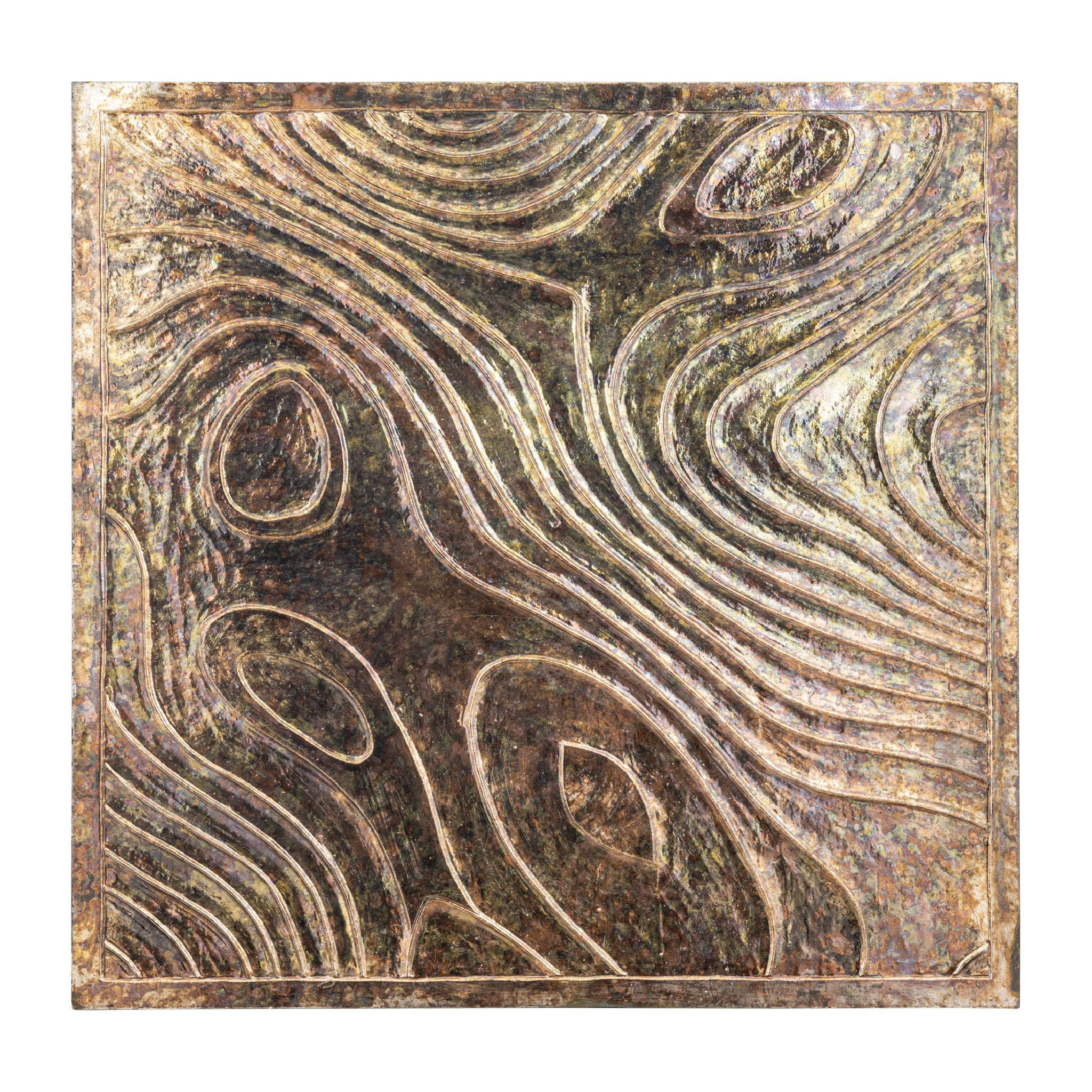 WANDPANEEL Connolly Braun 120/2.5/120cm - Braun, Holz (2.5/120/120cm) - PTMD Collection