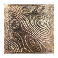 WANDPANEEL Connolly Braun 120/2.5/120cm - Braun, Holz (2.5/120/120cm) - PTMD Collection