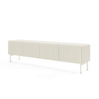RTV-SCHRANK Tutti Kaschmir, breite TV-Tisch - Kaschmir, Holzwerkstoff/Metall (195/51/40cm) - Bettso