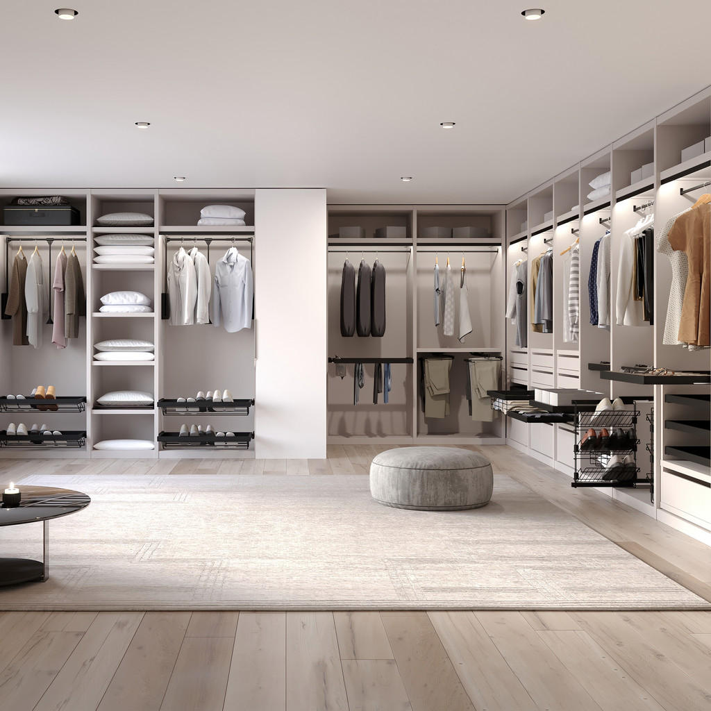 Thumbnail - Emuca Hosenträger, Schwarz, Kunststoff, 59.4x4x43.4 cm, Schlafzimmer, Kleiderschränke, Schrankzubehör