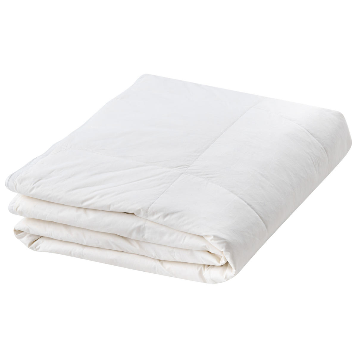 PŘIKRÝVKA Dvouvrstvá Kachní peří a Prachové peří 4sezónní 200/200 cm Serrato - bílá, textil (200/200cm) - Beliani