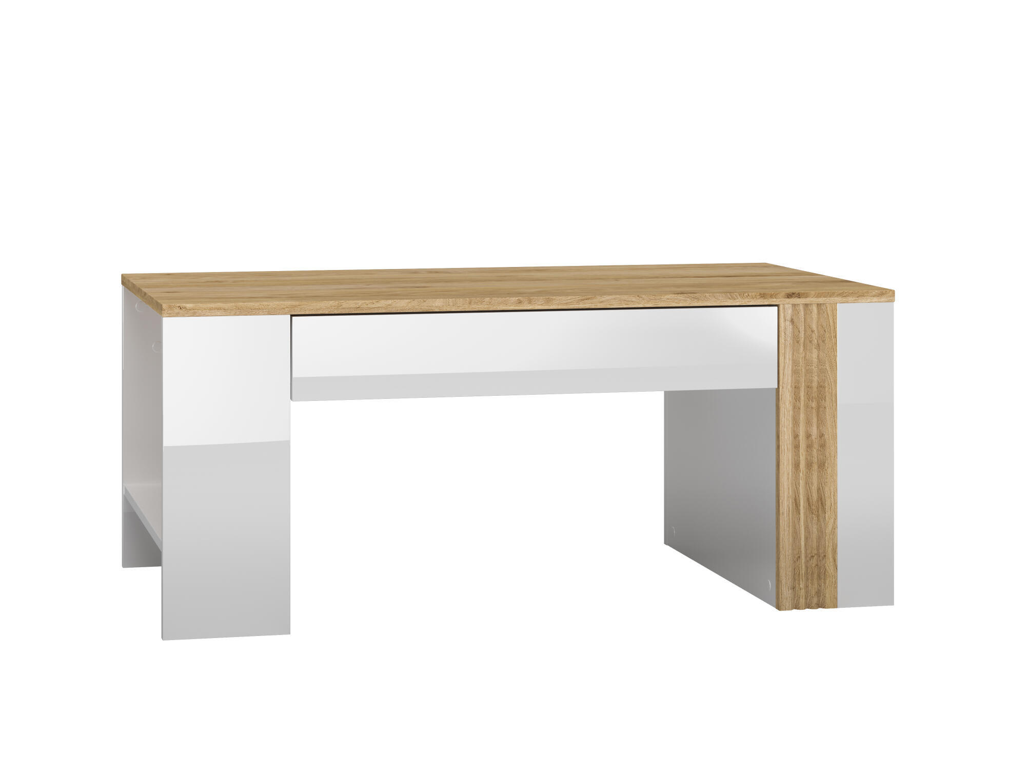 COUCHTISCH ADAGIO Weiß 109x60x48 cm - Weiß, Holzwerkstoff (60/109/48cm) - FURNLUX