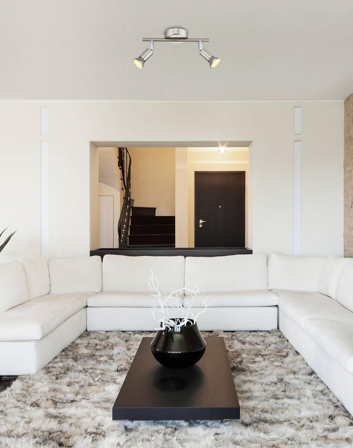 LED DECKENLEUCHTE MATRIX Silber matt - Silberfarben, Metall (25.5/8.5/15cm)