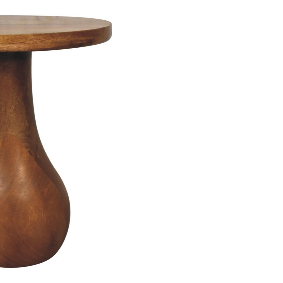 BEISTELLTISCH mit Amber-Eichen-Finish, Platz auf der Tischplatte, braun - Braun, Holz (35/35/52cm) - Artisan Furniture