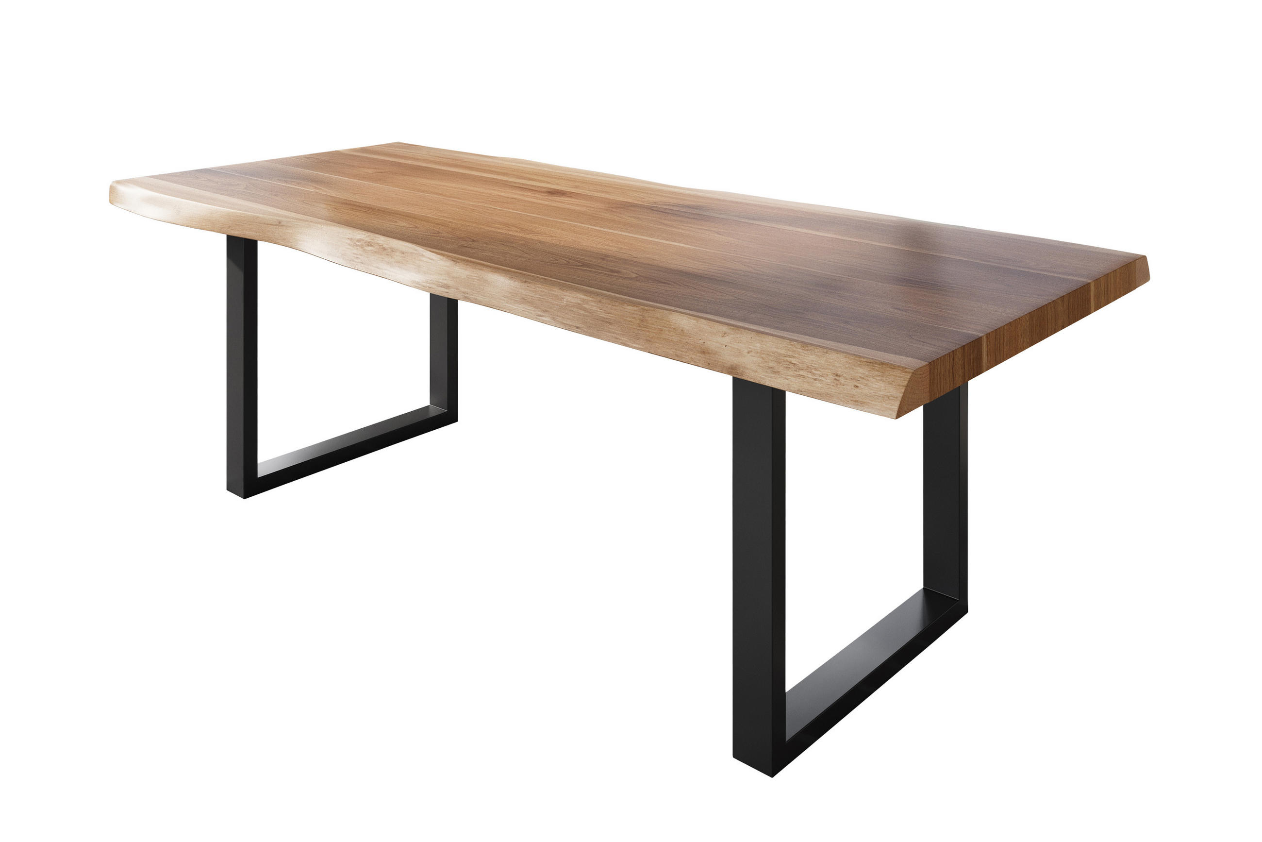 ESSTISCH TITAN - Beige/Schwarz, Holz (110/240/79cm) - SAM