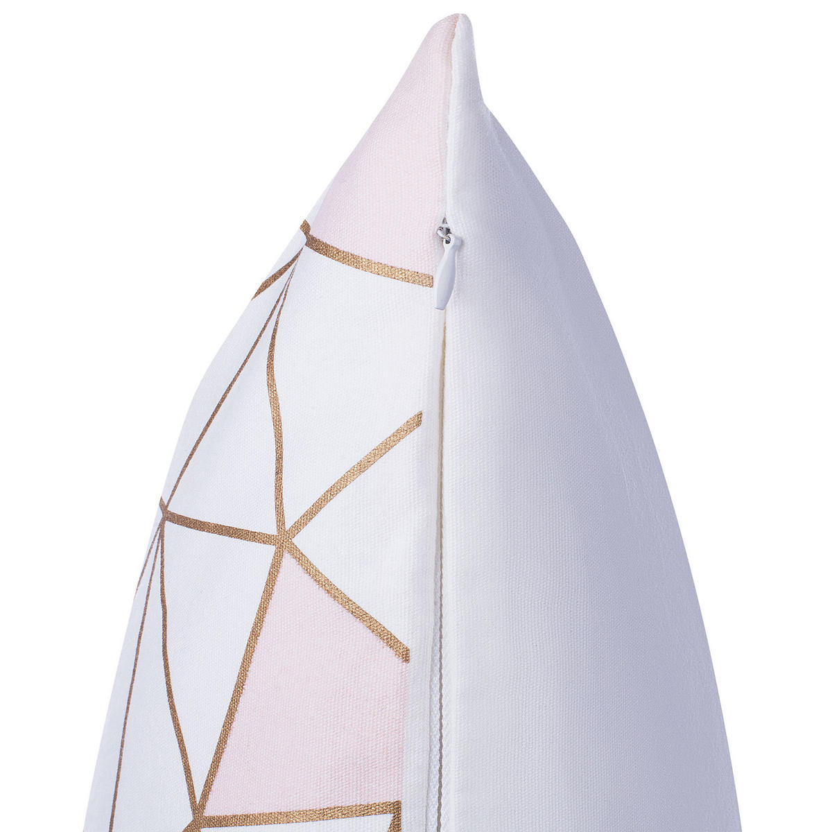 DEKOKISSEN 2er-Set Weiß 45/45 cm Clarkia - Weiß, Naturmaterialien/Textil (45/45cm) - Beliani