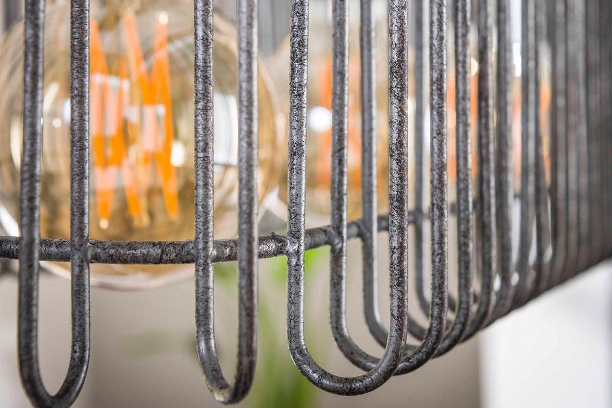 HÄNGELAMPE LORCA Silber Metall - Silberfarben, Metall (25/120/150cm) - KAWOLA