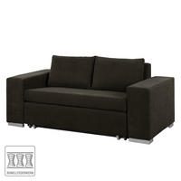 SCHLAFSOFA mit XL Armlehne - Braun, Textil (176/90/90cm) - home24