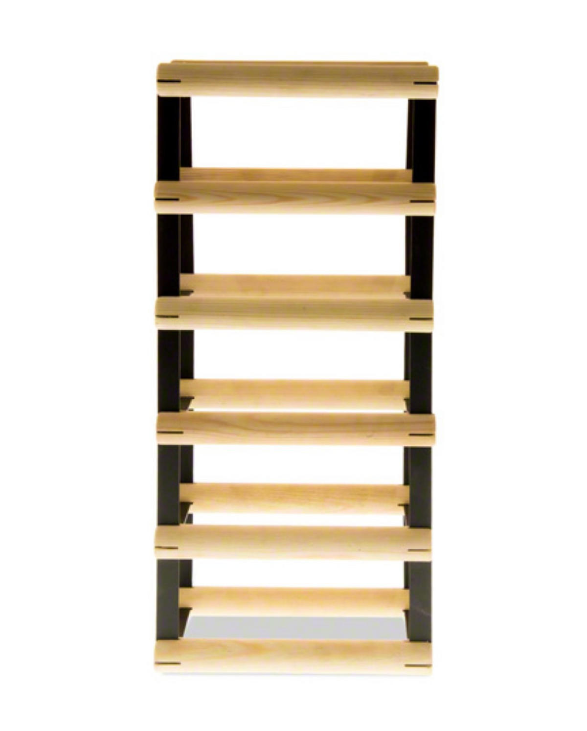WEINREGAL Vinotega Mod Metal 52,5x12,5x24,5 cm 1x5 Flaschen Massives Kiefernholz Natur - Naturfarben, Holz (12.5/52.5/24.5cm) - PROREGAL