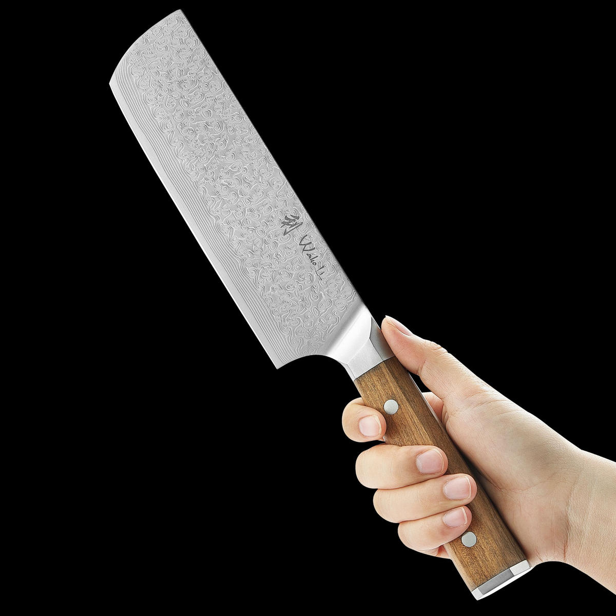 NAKIRIMESSER 17,5 cm - Braun, Metall (31cm) - Wakoli