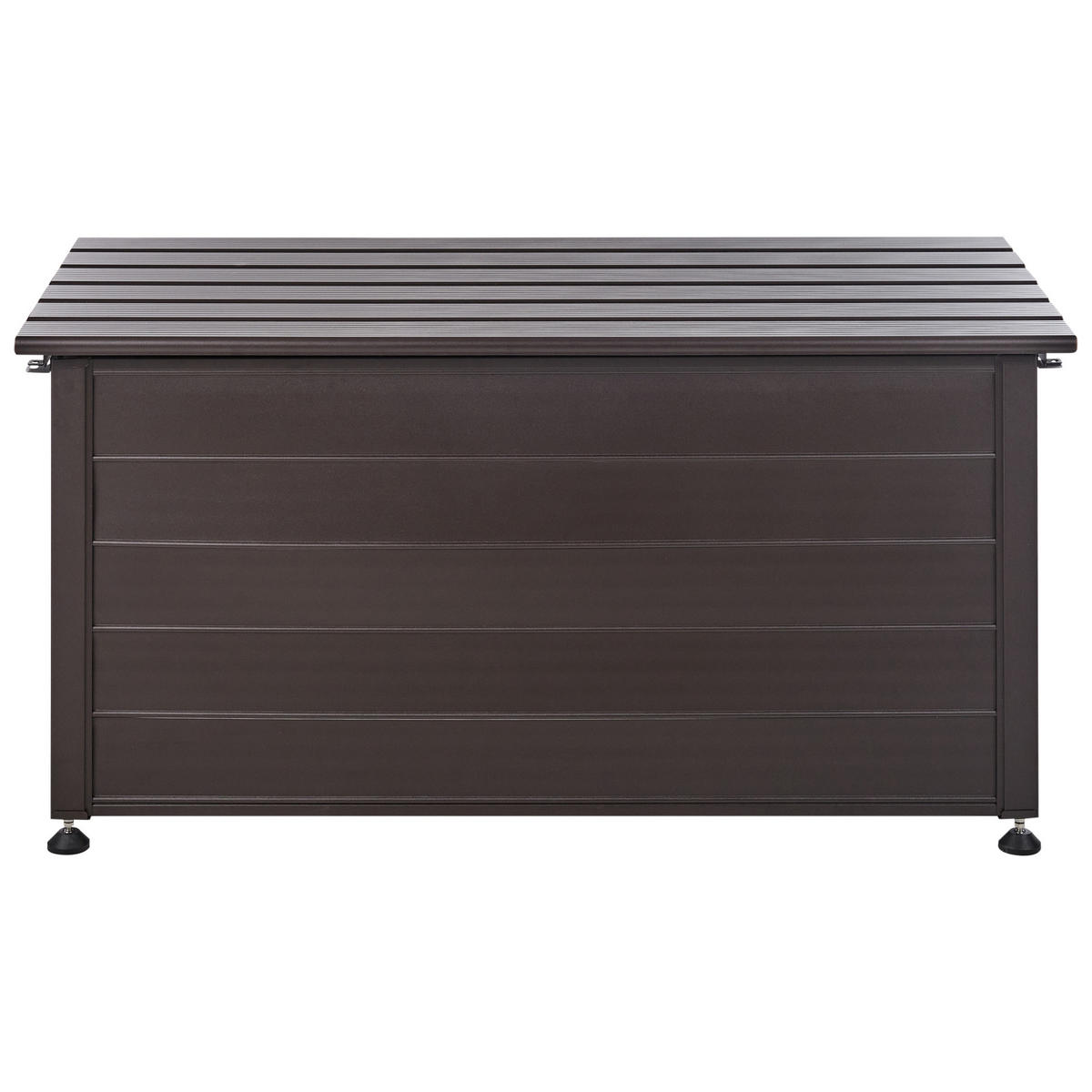 AUFBEWAHRUNGSBOX Braun Campalto - Braun, Metall (123/60/60cm) - Beliani