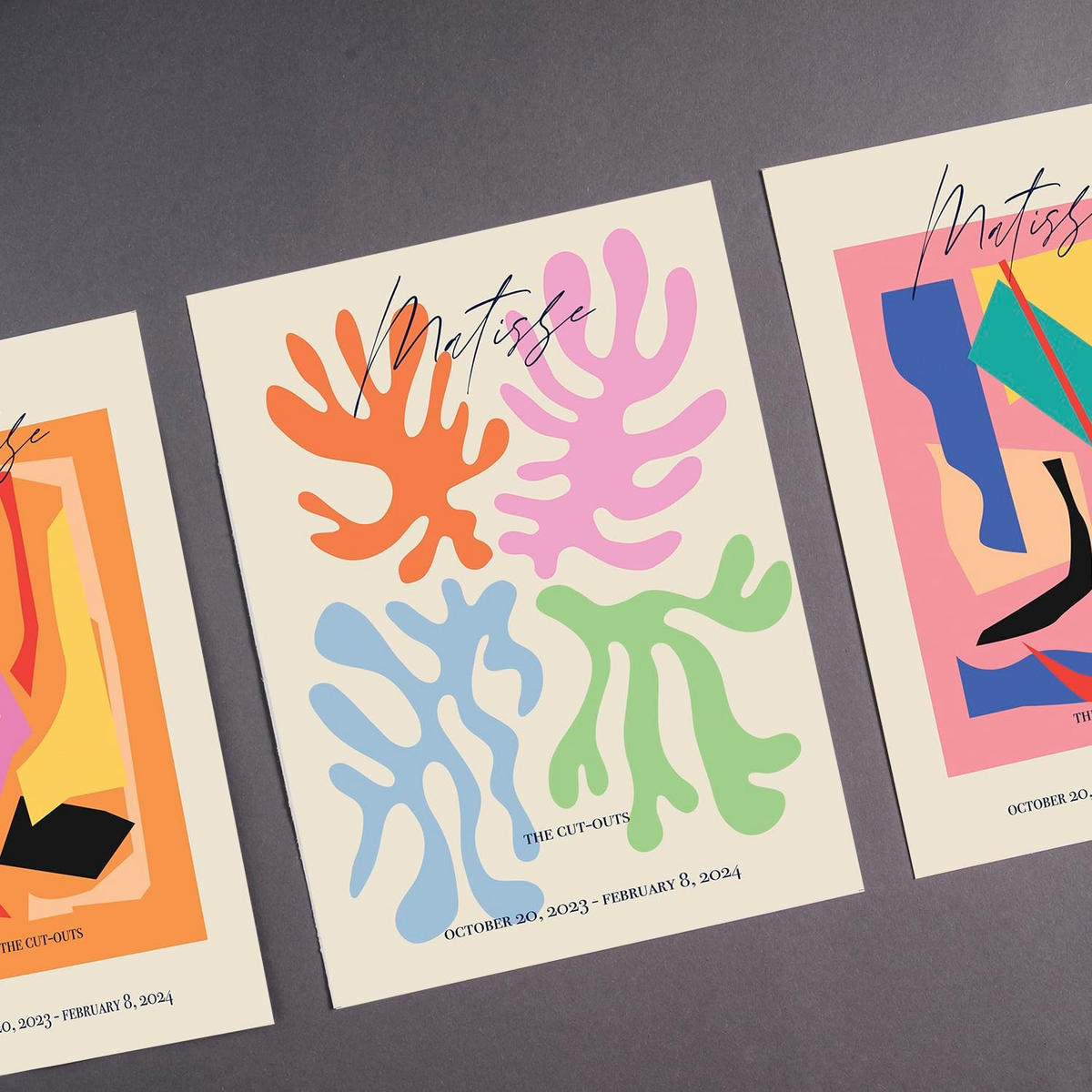 POSTER Set Mit 6 Matisse Größe A3 und A4 Rahmenlos - Klar, Papier (29.7/1/42cm) - Nacnic