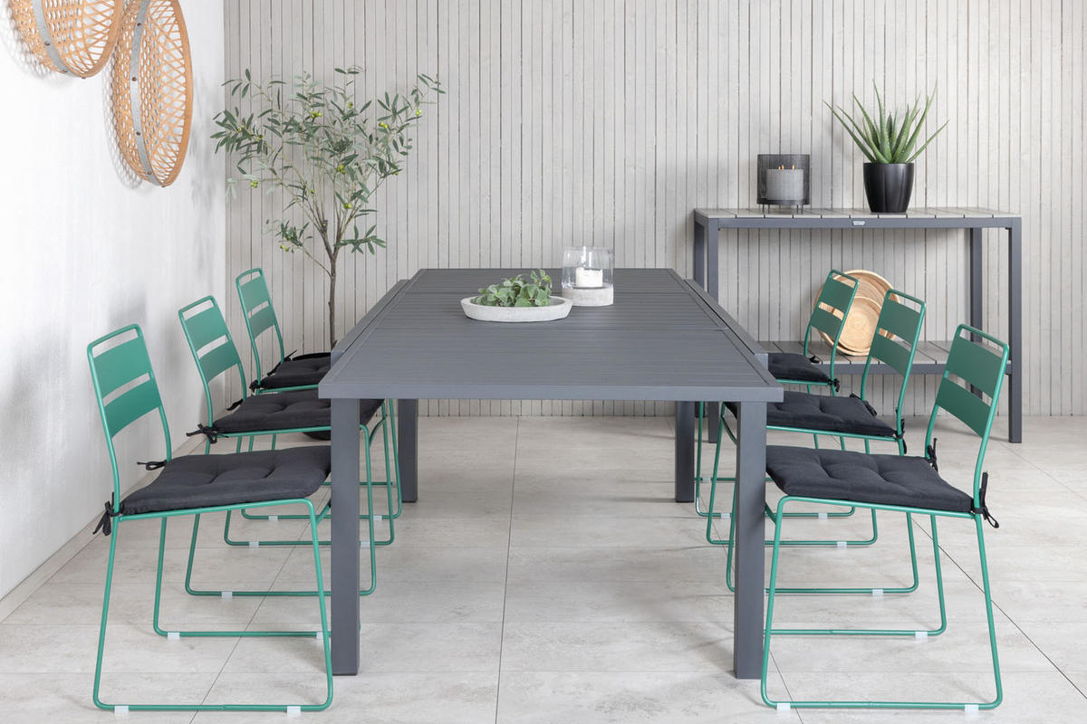 GARTENSTUHL 2er Set Grün - Grün, Holzwerkstoff (47/78/55cm) - ebuy24