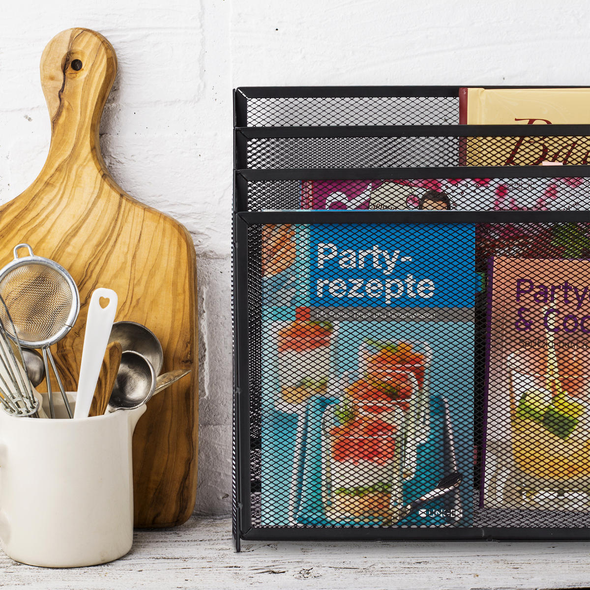 DOKUMENTENHALTER - Schwarz, Metall (32/29.5/9cm) - Relaxdays