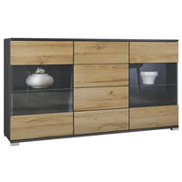 SIDEBOARD Bari Eiche Natur - Eichefarben, Holzwerkstoff (138.5/75.5/35cm) - Vladon