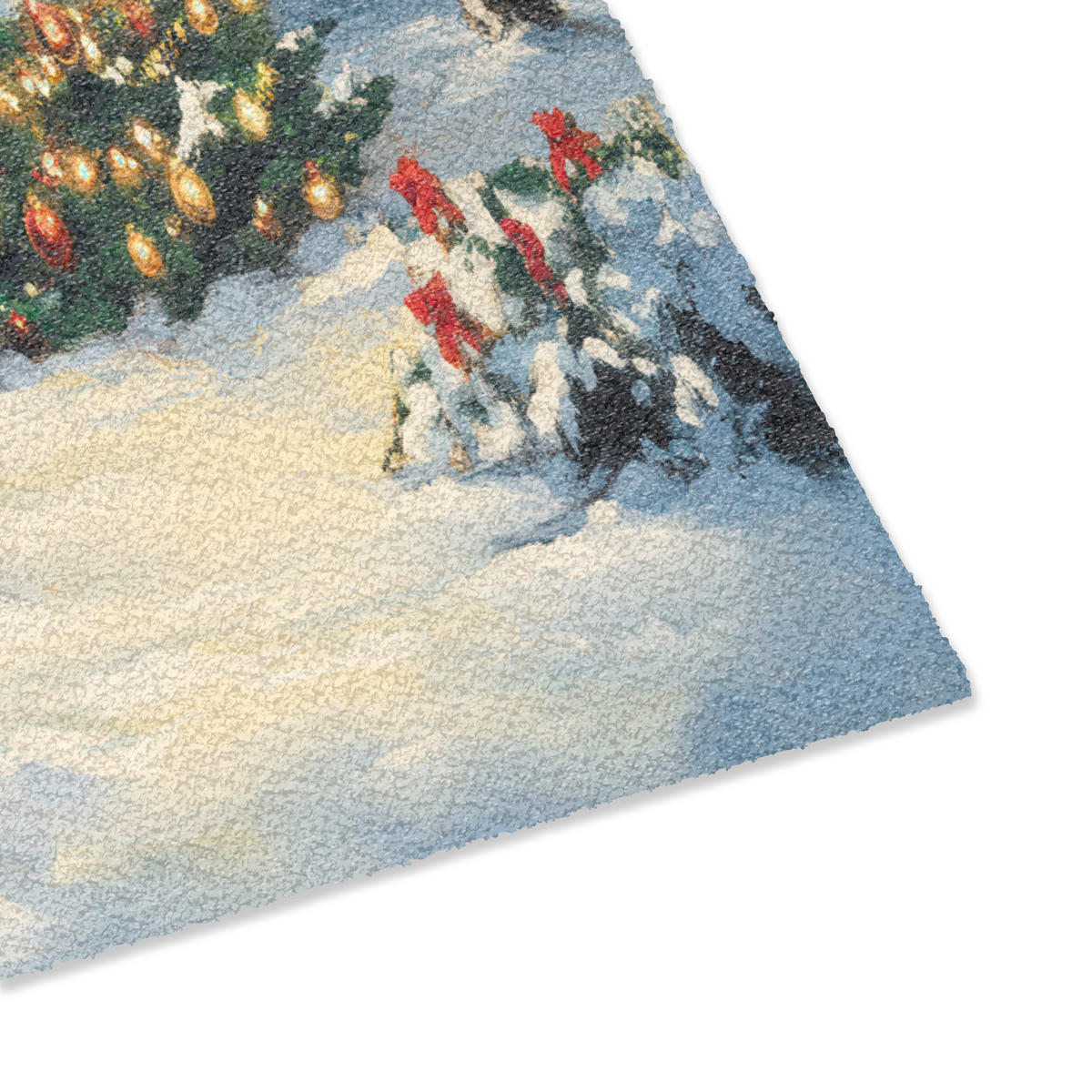 PREPRAŽNIK ZA VRATA Jul - Julgran - Vinter - Hem - Snö 60x40 cm - večbarvno, umetna masa (60/0.4cm) - MuchoWow