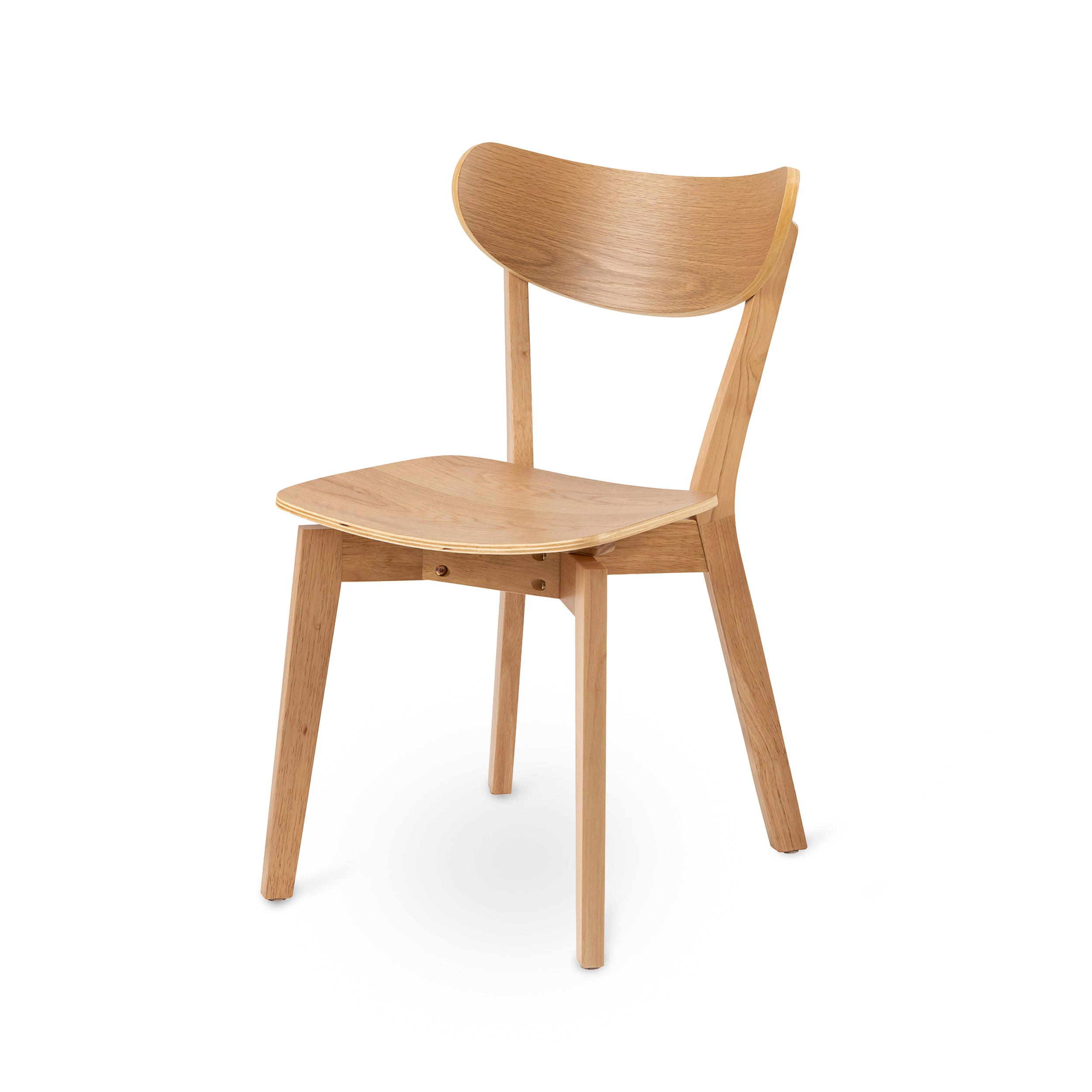 Pillovely Holzstuhl Eiche 45x79.5x55 cm