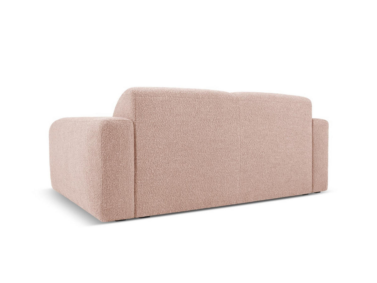 SOFA Molino aus Boucle puderrosa 2 Sitzplätze - Pink, Textil (95/72/170cm) - Micadoni