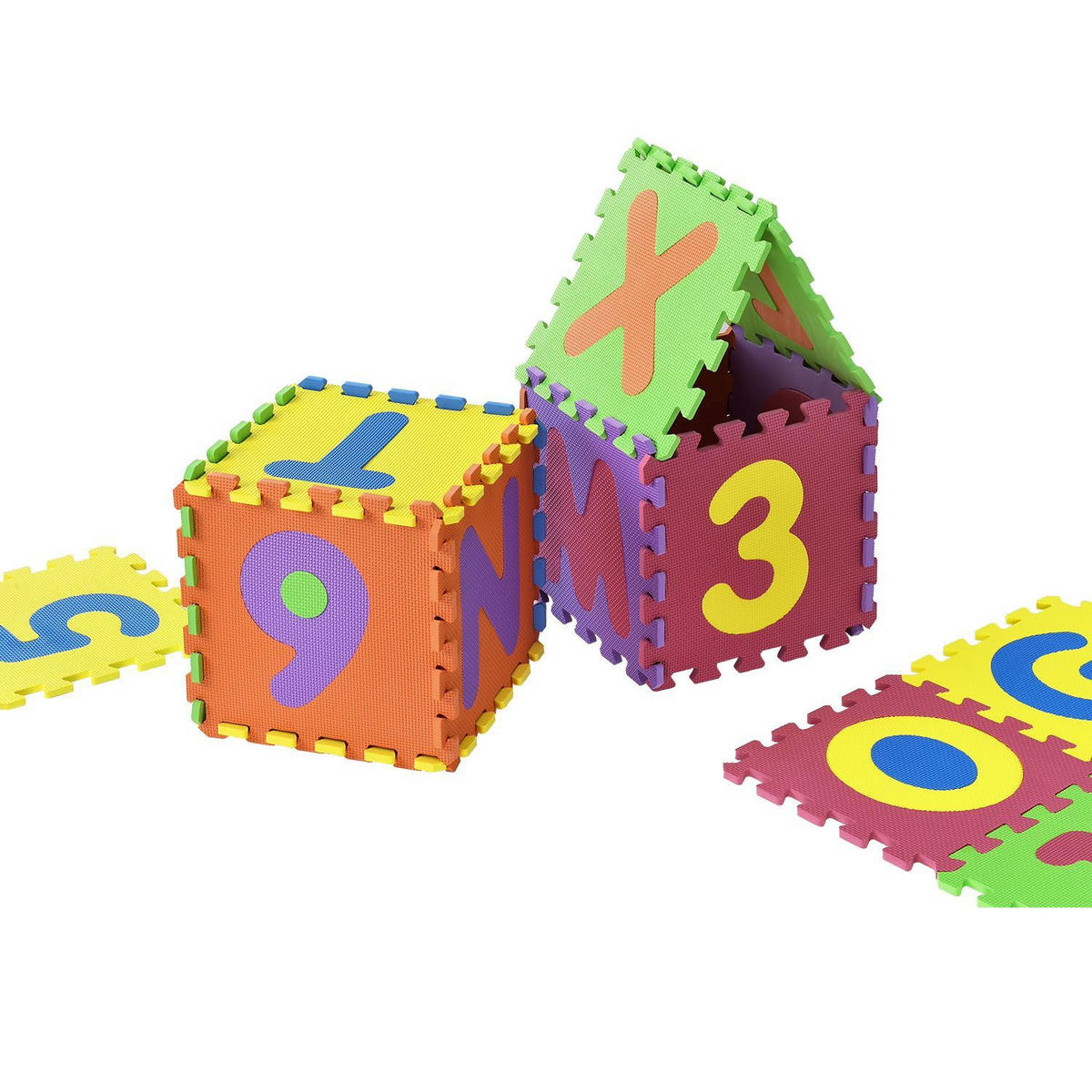 KINDER PUZZLEMATTE Kim (36 Teile) - Multicolor, Kunststoff (189/1/189cm) - Juskys