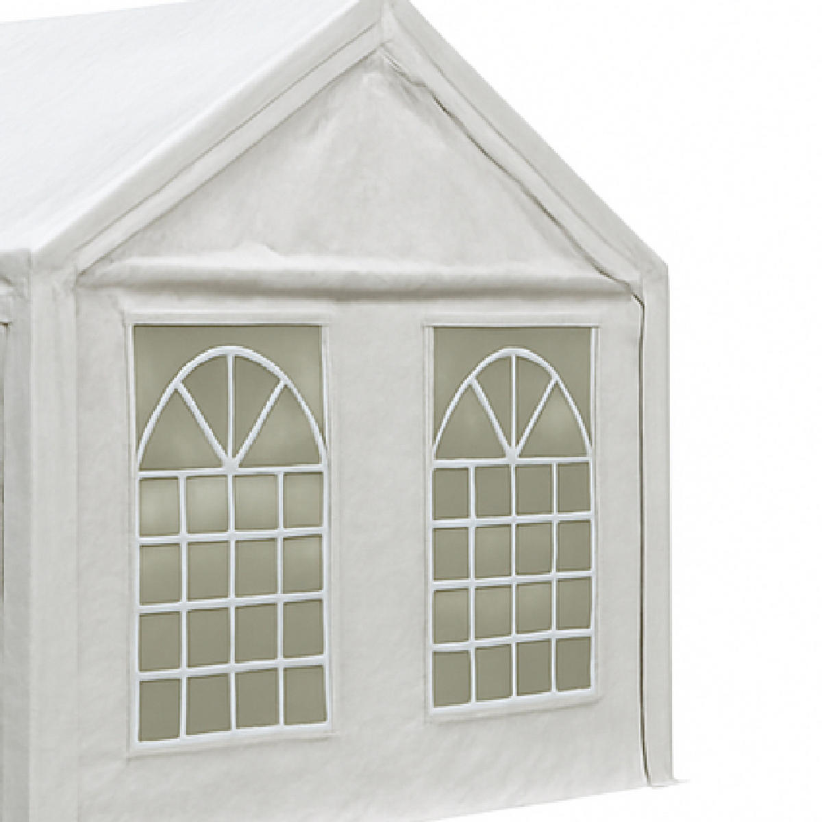 DACHPLANE Livingston - Zeltabdeckung für 4x8 Meter, PVC weiss 480g/m². BxTxH: 800x400x310 cm - Weiß, Kunststoff (800/0.3/400cm) - TPFGarden