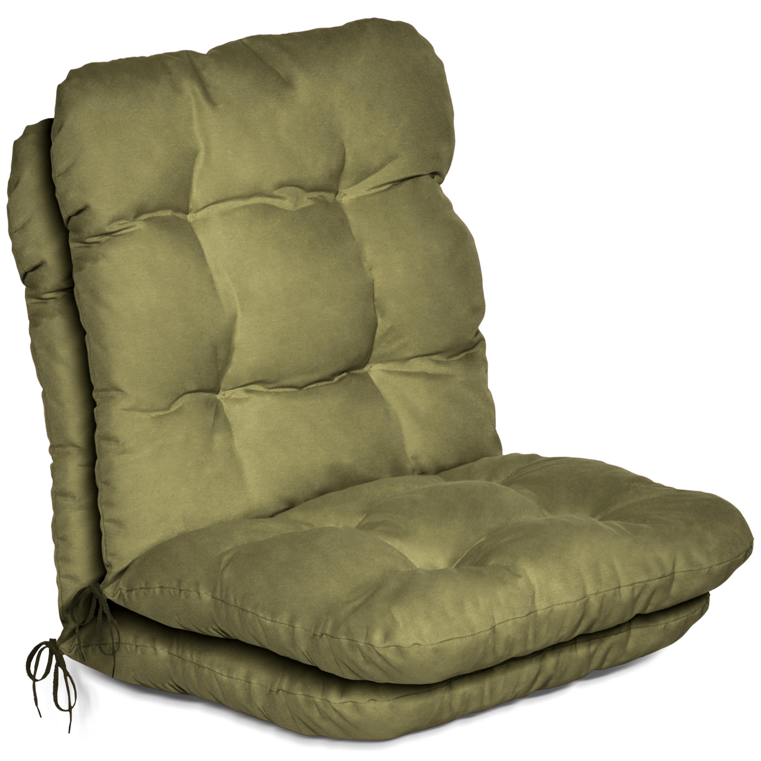 NIEDERLEHNER Flair NL 100x50x8cm Olivgrün (2tlg) - Olivgrün, Textil (50/100cm) - Beautissu 