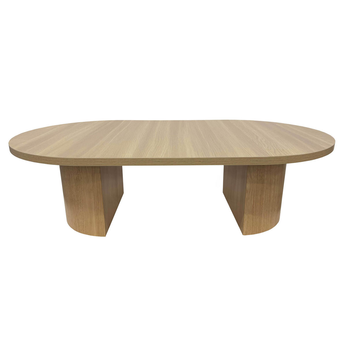 COUCHTISCH, helles Holzeffekt - Beige, Holz (120/70/35cm) - Oviala