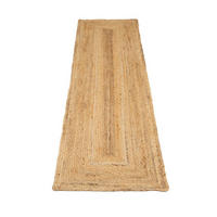 TEPPICHLÄUFER JUTETEPPICH Jute Braided Althea Beige - Beige, Textil (60/800cm) - Kukoon Rugs