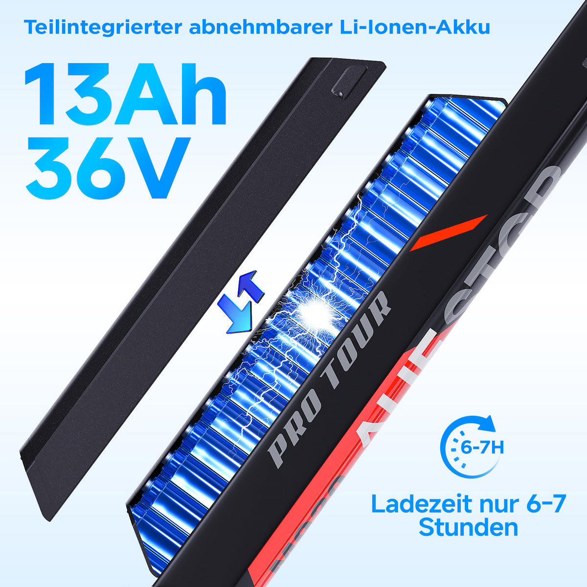 ELEKOFAHRRAD M920 27.5 in - Rot, Metall (69.85cm) - ZMH