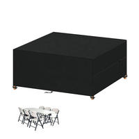 GARTENMÖBEL Abdeckung Wasserdicht 160 x 130 x 90 cm - Schwarz, Kunststoff (1/1/1cm)