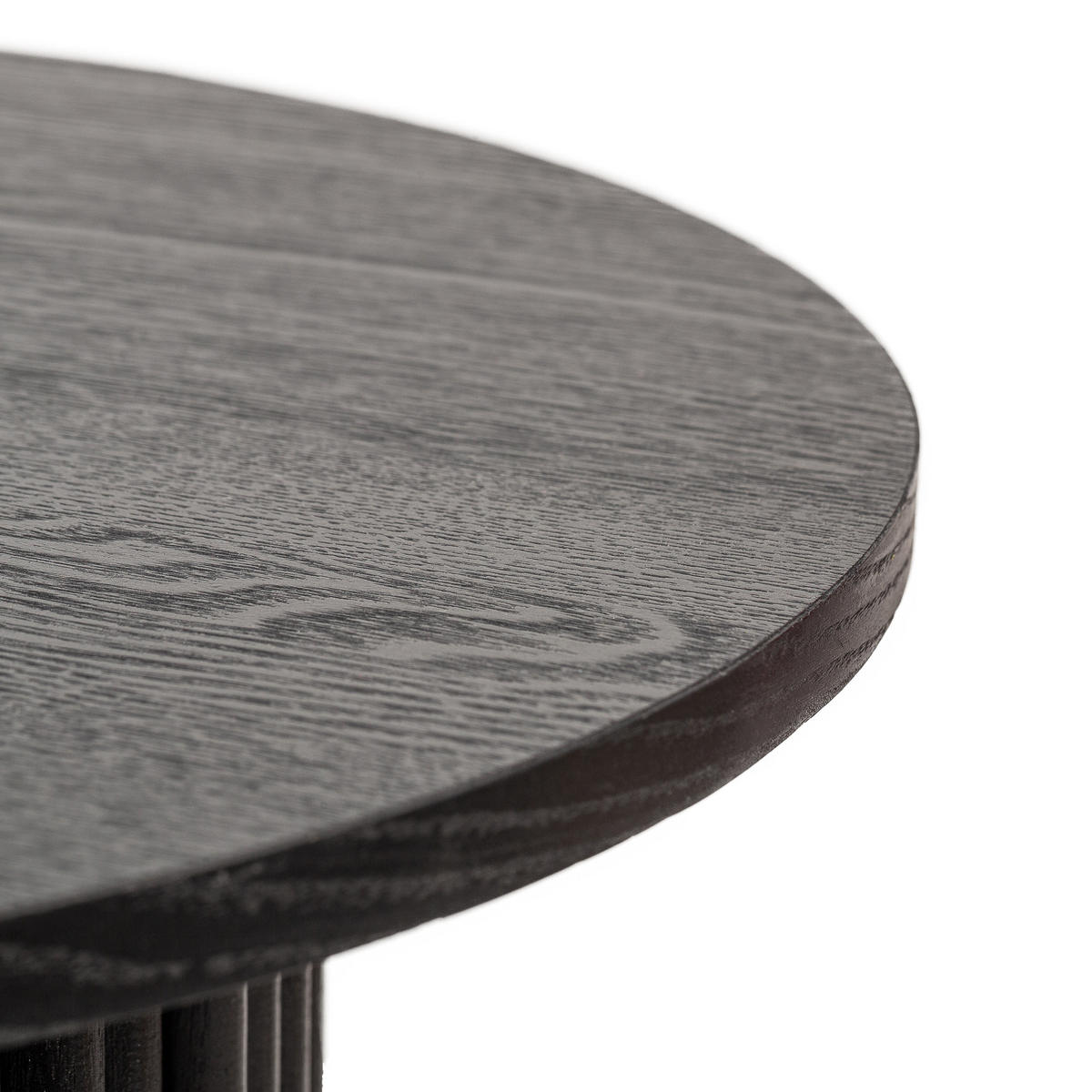 BEISTELLTISCH Rund Schwarz 50 x 50 x 49 cm - Schwarz, Holz (50/50/49cm) - Nordlys
