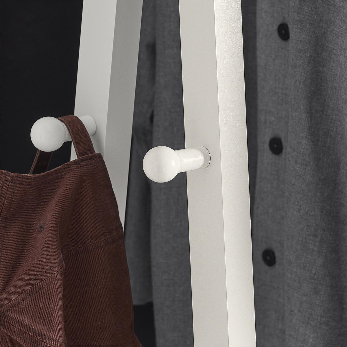 TELESKOP GARDEROBEN SYSTEM - Weiß, Holzwerkstoff (66/180/39cm) - SoBuy