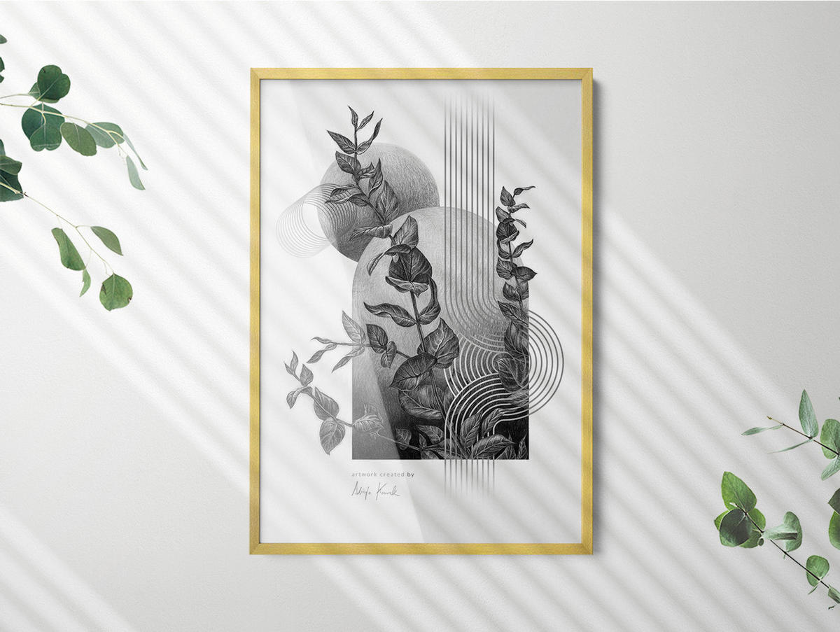 BILDERRAHMEN - Silberfarben, Kunststoff (70/100/1.5cm) - Wallfluent