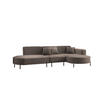 ECKSOFA Valencia - Braun, Holzwerkstoff/Textil (321/165cm) - Fun Möbel