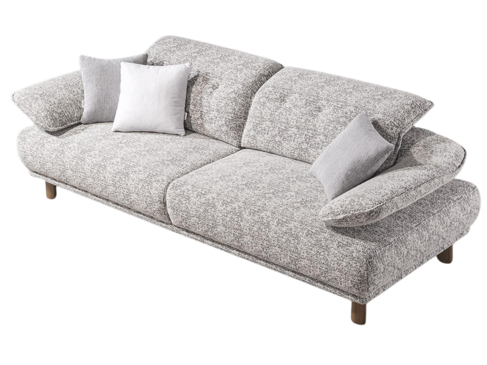 SOFA Tokyo 3-Sitzer Webstoff Grau - Grau, Holz/Textil (240/100/100cm) - Villa Möbel