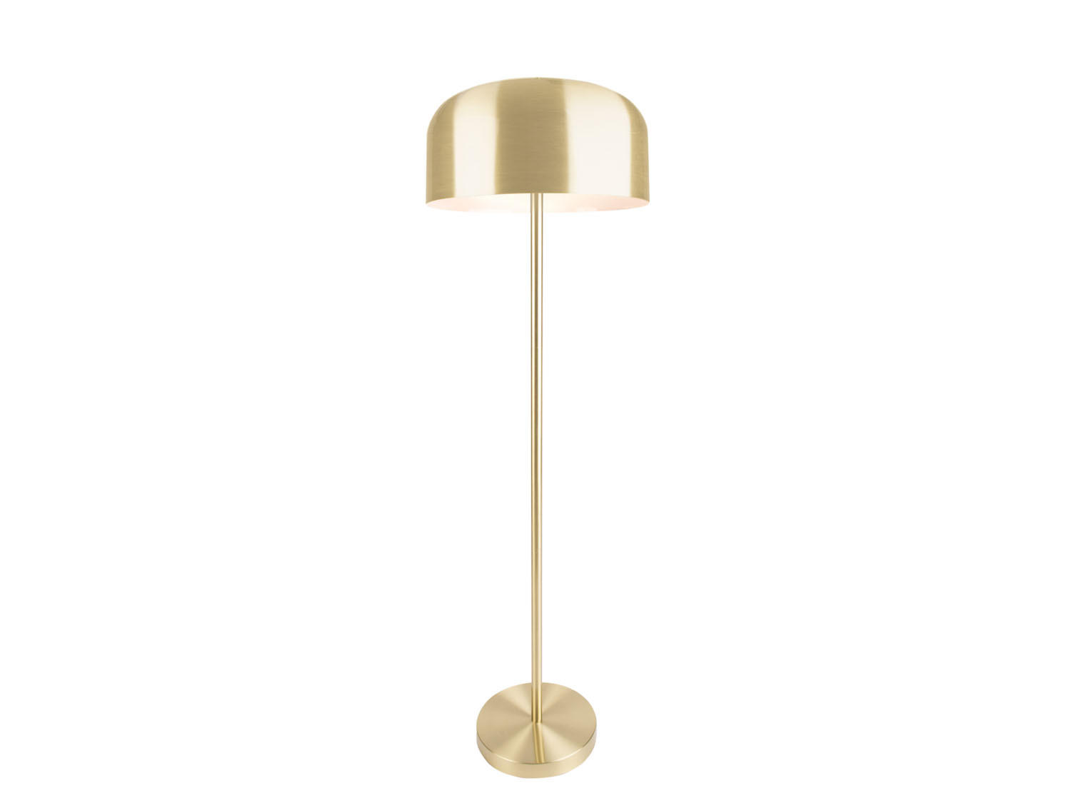 STEHLEUCHTE Capa Geborsteld 42/42/150 cm - Goldfarben, Metall (42/42/150cm) - Leitmotiv