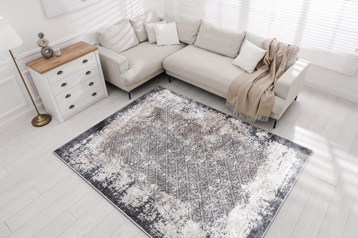 TEPPICH Miro 120/170 cm - Grau, Textil (120/170cm) - rugsX