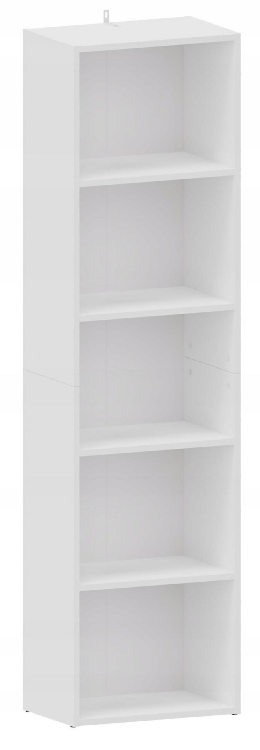 HOCHREGAL BODO DUAL R50O Weiß 47/30/175 cm - Weiß, Holzwerkstoff (47/175/30cm) - Matkam Möbel