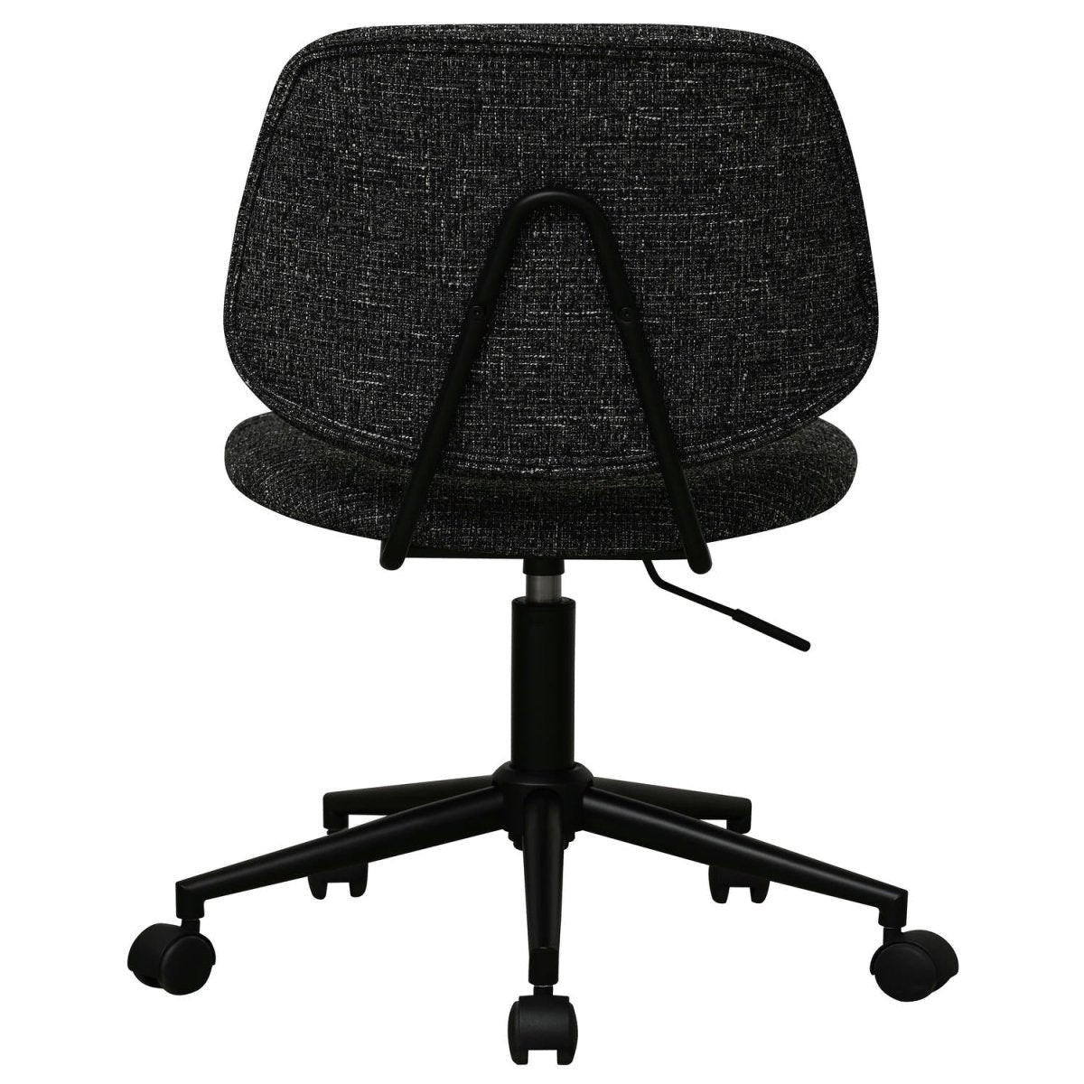 DREHSTUHL höhenverstellbar in Webstoff Schwarz - Schwarz, Textil/Metall (60/82/57cm) - Furnhouse