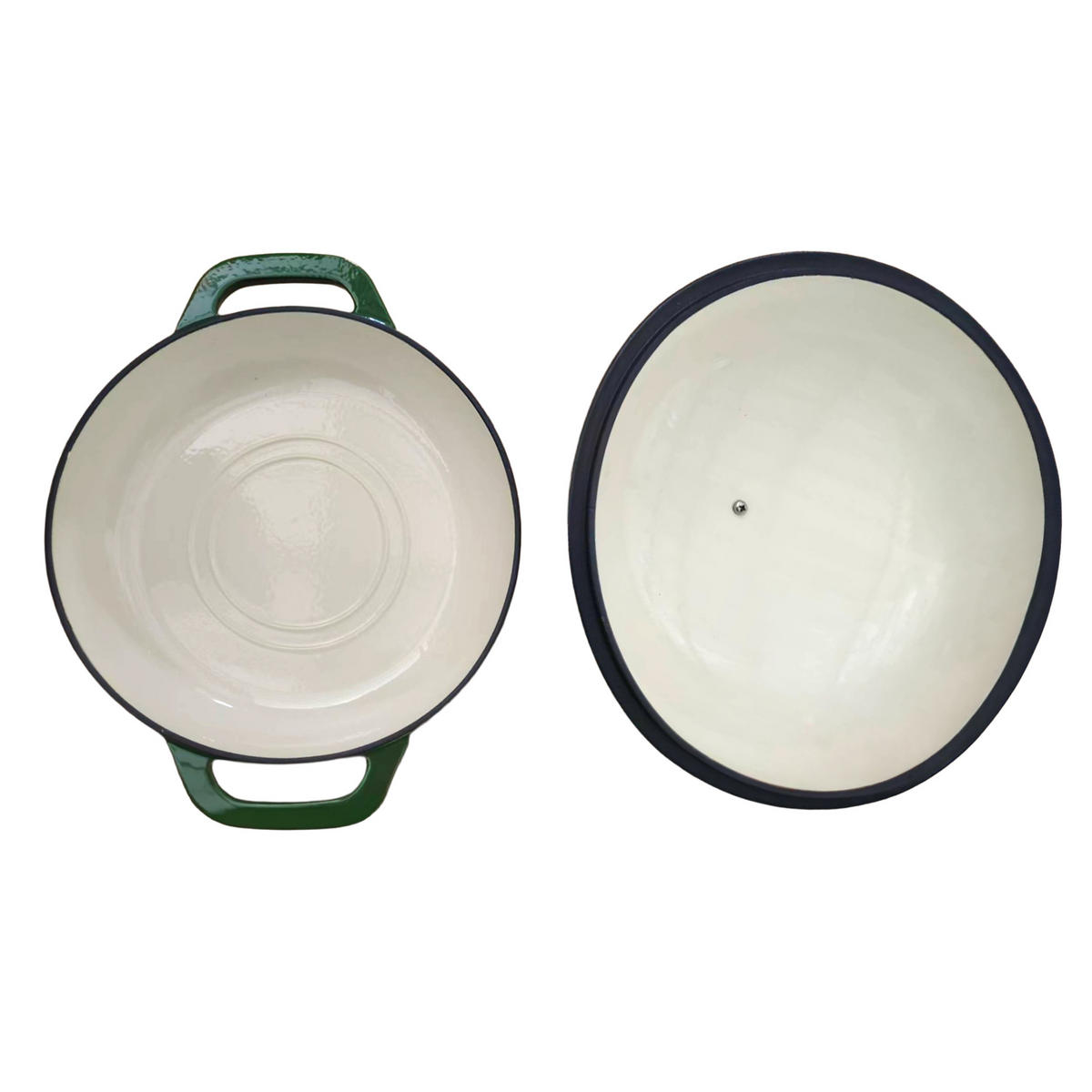 PEKAČ, litina, zelená - zelená barva, kov (37/30/7cm) - Mondex