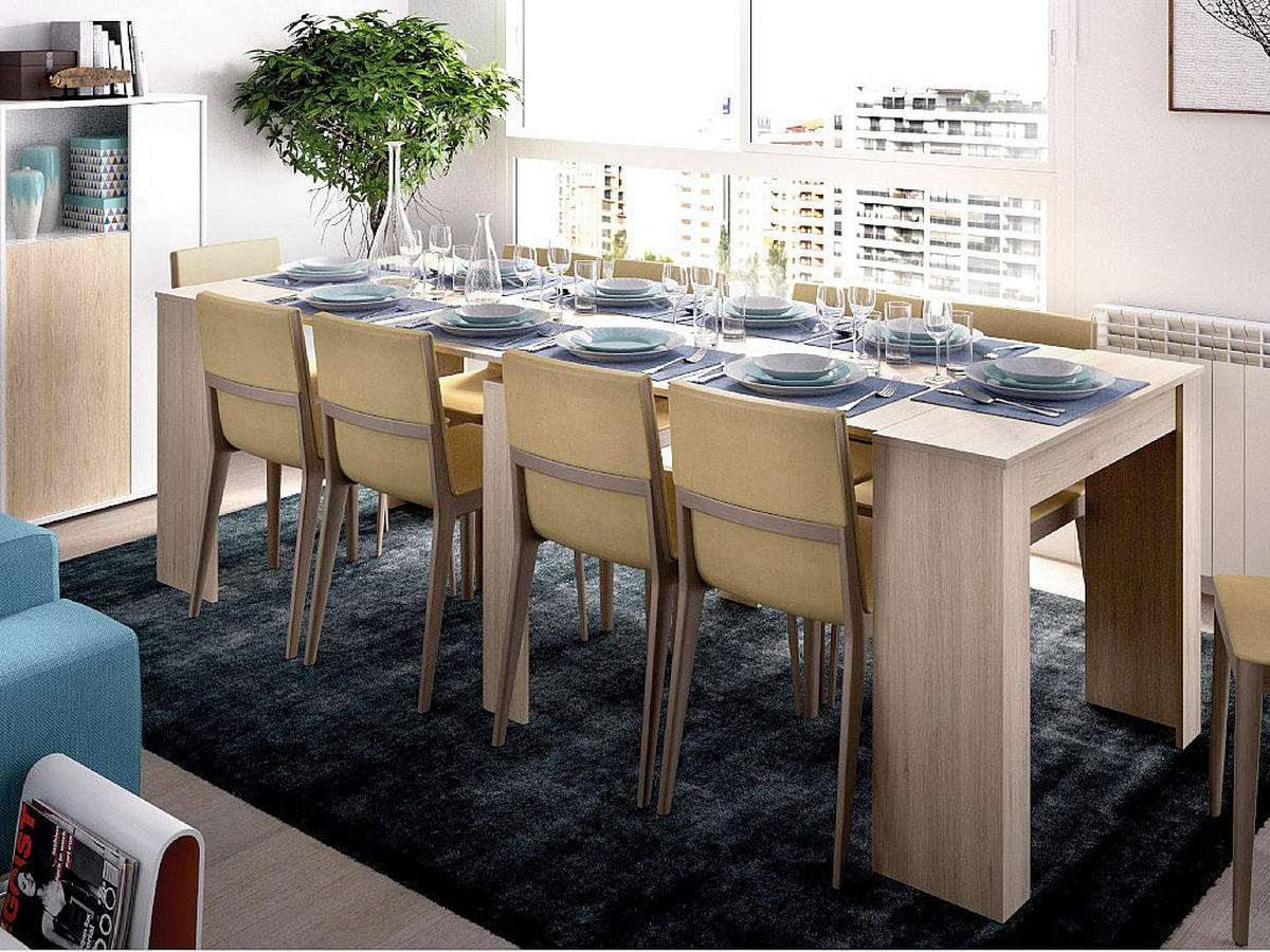 KONSOLENTISCH - Holz, Platte - Naturfarben Hell - Naturfarben, Holz (90/54/77cm) - Vente-Unique