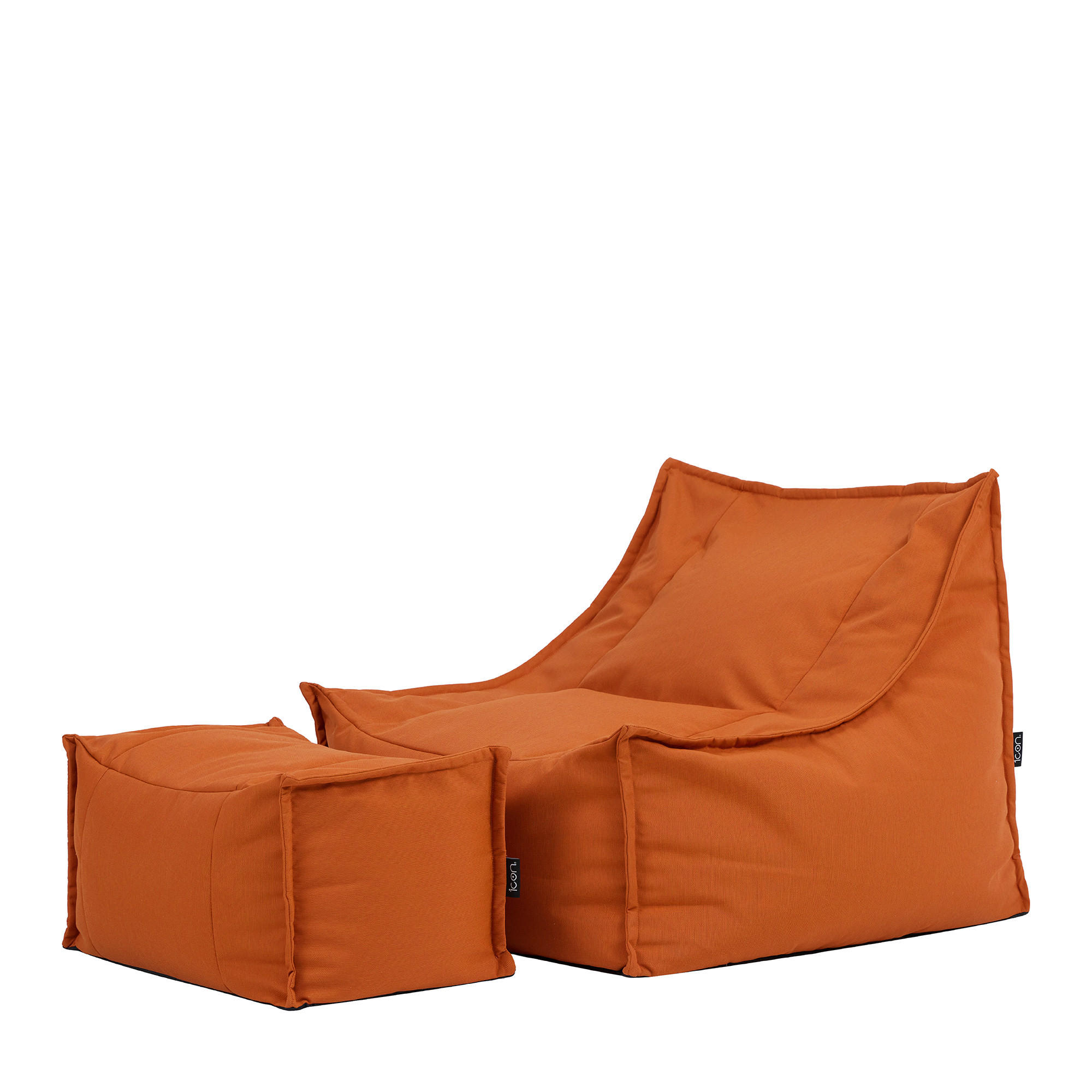 SITZSACK Outdoor-Sessel Alto + Hocker - Orange, Textil (94/75/94cm) - icon