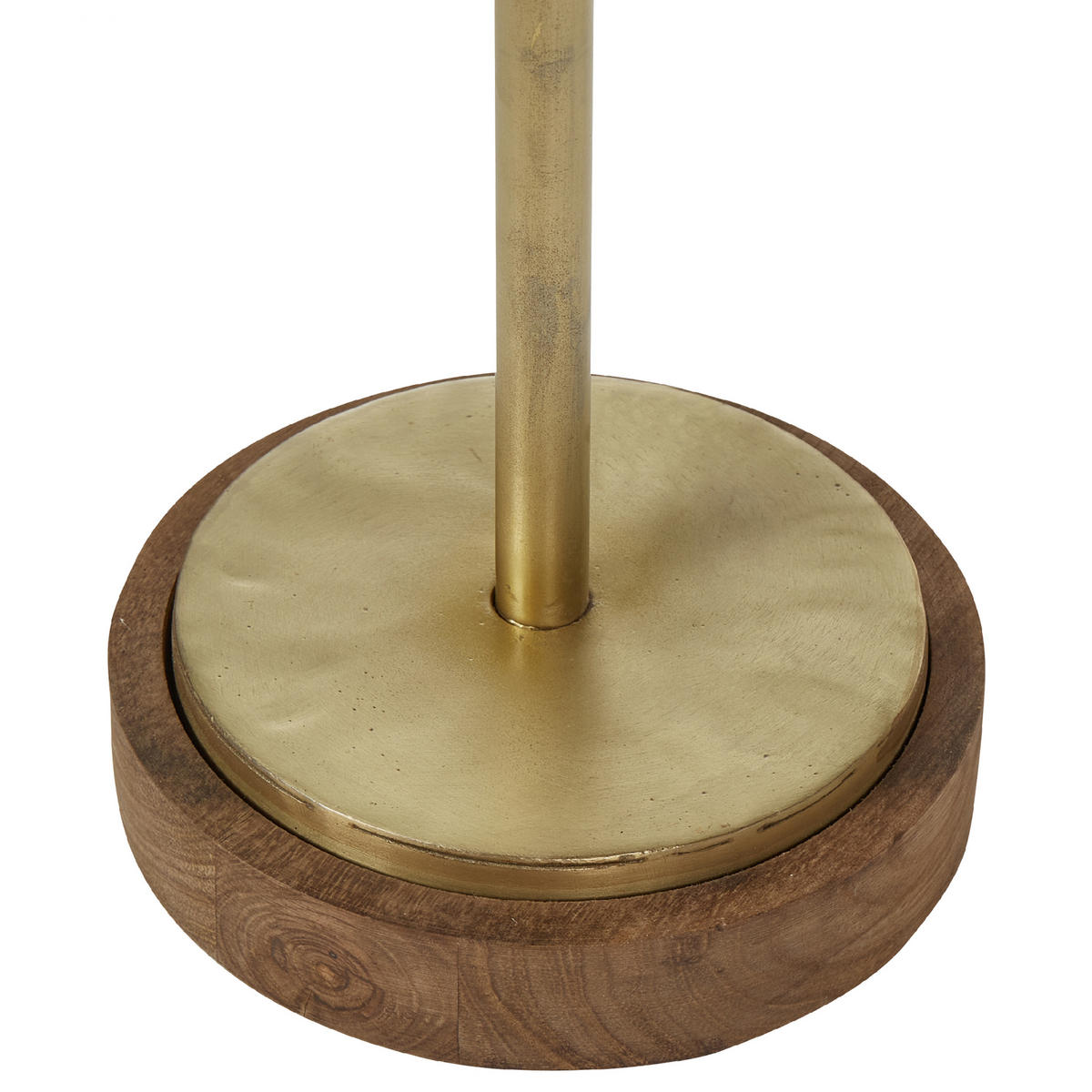 TISCHLAMPE Sabari 34/34/77 cm - Dunkelbraun, Holz (34/34/77cm) - Beliani