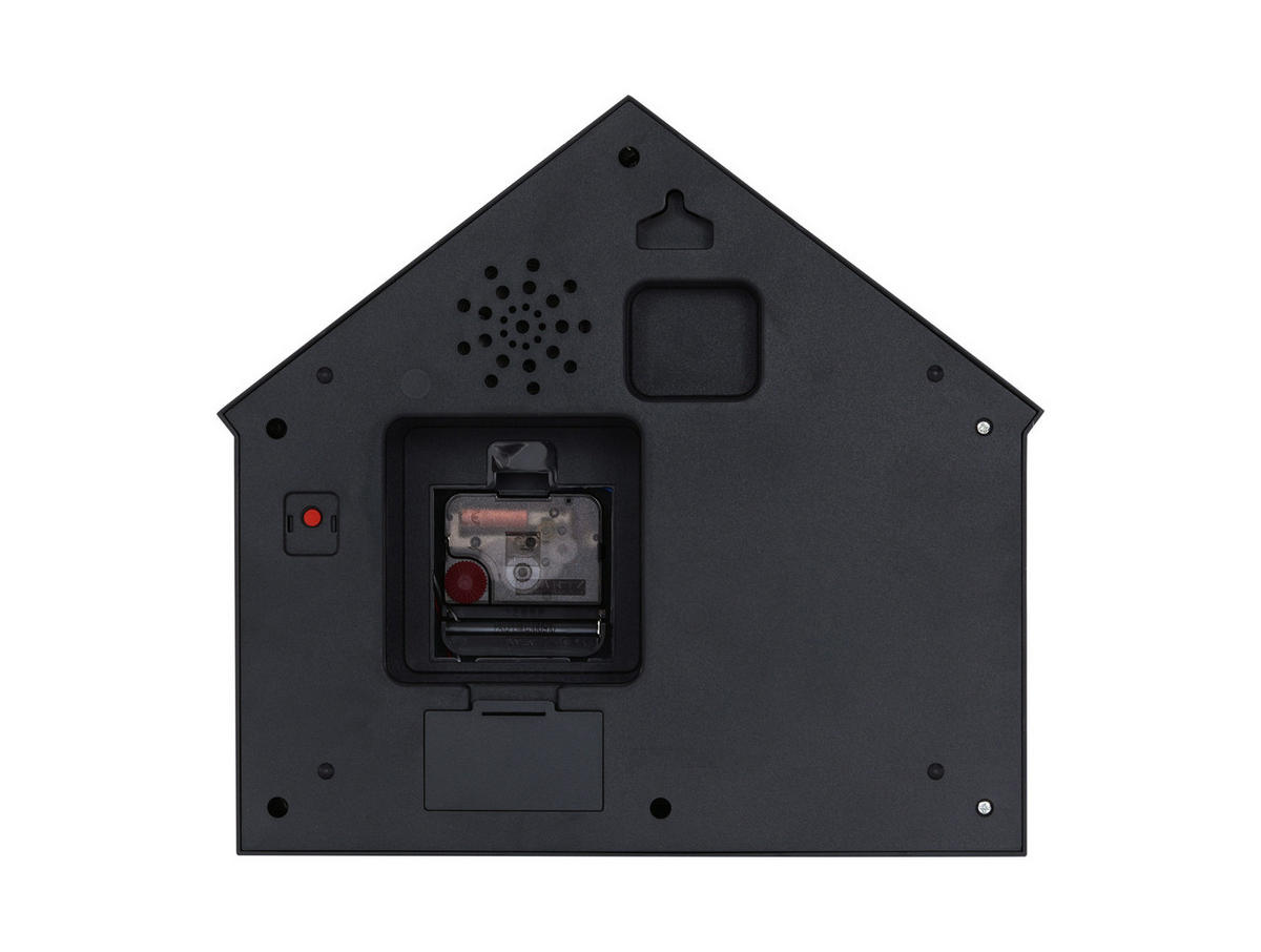 WANDUHR Peeking Doggy Schwarz 24.9/24.9/27 cm - Schwarz, Kunststoff (24.9/27/24.9cm) - Karlsson