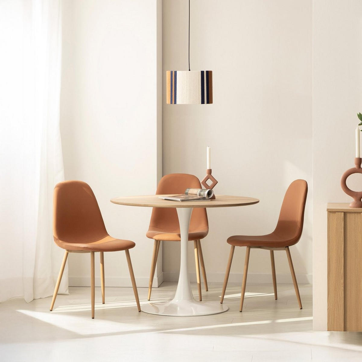 ESSTISCH Cory Zweifarbig 100 cm x 73 cm - Multicolor, Holzwerkstoff (100/100/73cm)