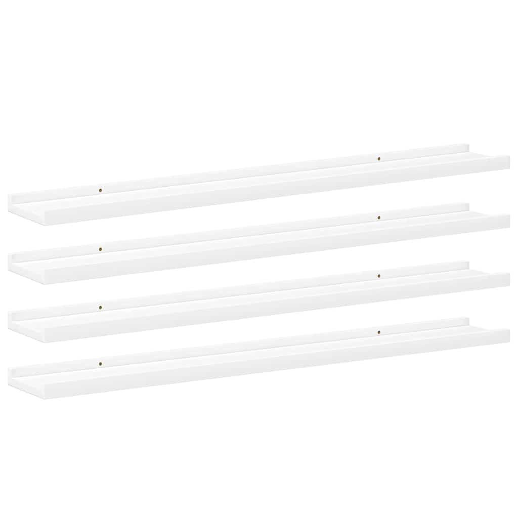 vidaXL Wandregalset Weiß 9x3x9 cm