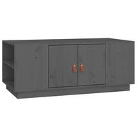 COUCHTISCH Grau 100x50x41 cm Massivholz Kiefer - Grau, Holz (100/50/41cm) - furnicato