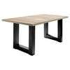 ESSTISCH ausziehbar Eila 7 160 x 90 x 75 Esszimmertisch Schwarzstahl/Eiche Sägerau - Sonoma Eiche, Holz (160/90/75cm) - 58aufmkessel